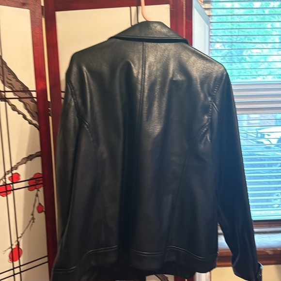 Faux leather moto jacket - Picture 3 of 4
